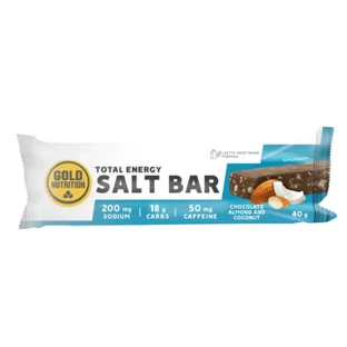 Енергетичний батончик Total Energy Salt Bar, шоколад, мигдаль та кокос, 40 г, Gold Nutrition