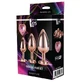 Dream Toys Gleaming Love Rose Gold Plug Set Anal Plug, 3 шт