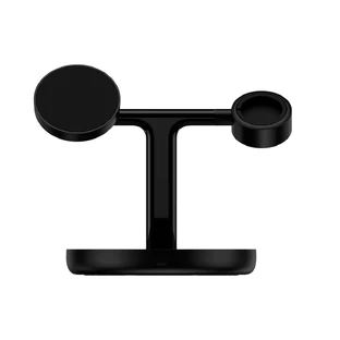 Индукционное зарядное устройство Baseus Swan (совместимое с MagSafe), подставка для iPhone, Apple Watch, AirPods + кабель USB-C длиной 1 м, черный (WXTE000101)