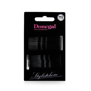 Шпильки Donegal Чорні 5 см 5091, 24 шт
