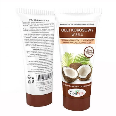 GorVita, кокосова олія в гелі, 200 мл: ціни та характеристики