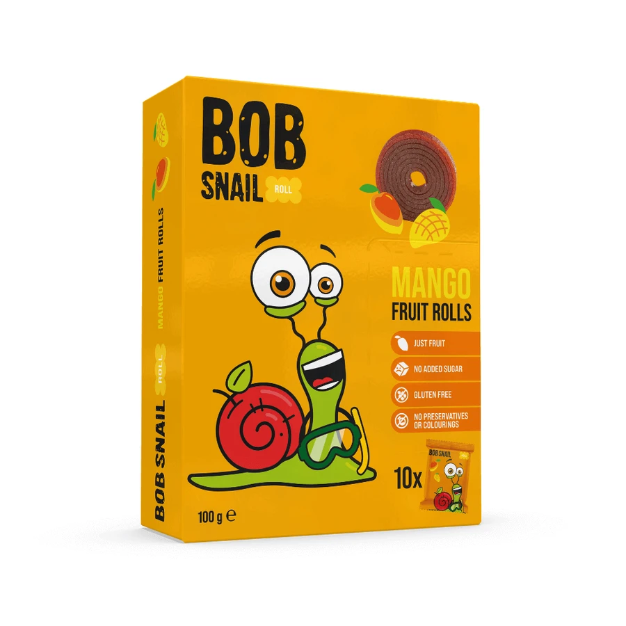 Фруктовые рулетики, Манго, 100 г, Bob Snail: цены и характеристики