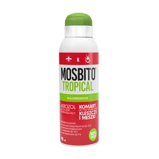 Mosbito Tropical, аерозольний ефективний засіб від комарів, кліщів та мошок, DEET 50%, 90 мл