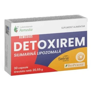 Detoxirem Remedios, 30 капсул, Laboratoarele Remedia