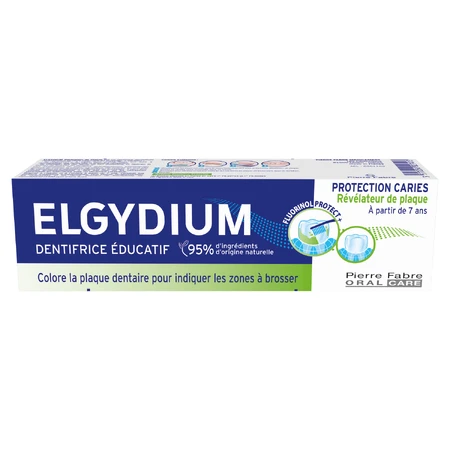 Elgydium, паста для образования цвета слизистой оболочки зубов, для детей от 7 лет и взрослых, 50 мл: цены и характеристики