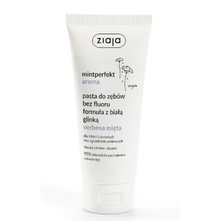 Ziaja, Mintperfect Aroma Зубна паста без фтору з білою глиною, вербеною та м'ятою, 100 мл
