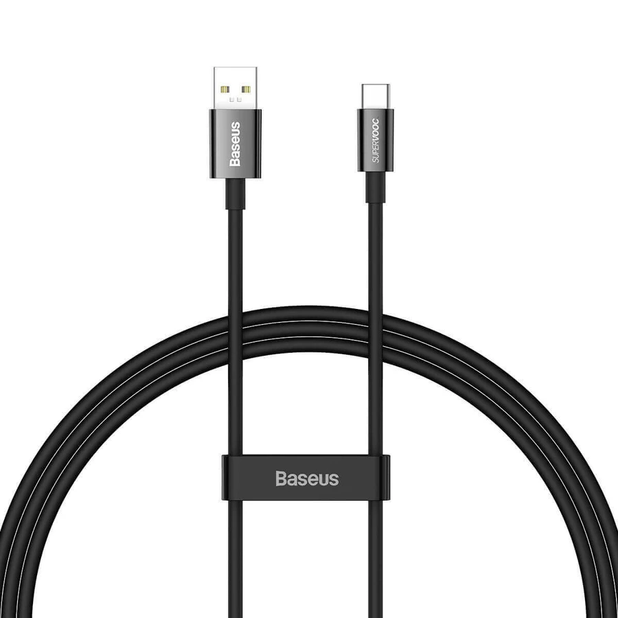 Кабель Baseus Superior Series SUPERVOOC USB-A – USB-C 65 Вт 1 м чорний: ціни та характеристики