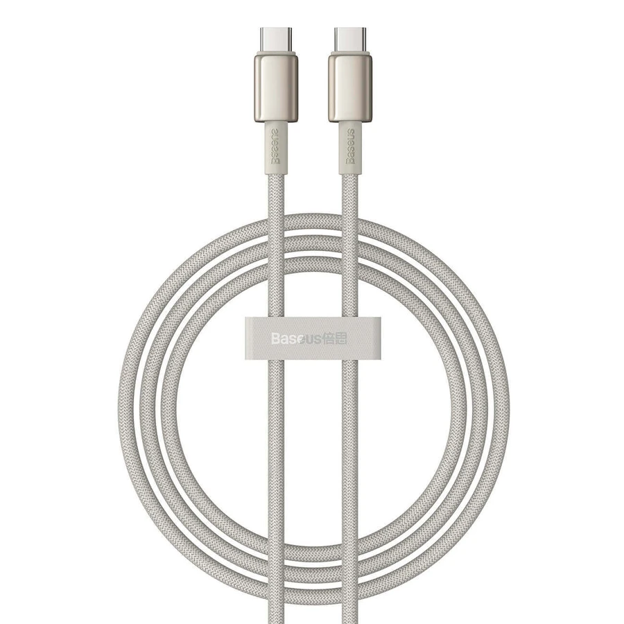 Кабель Baseus Tungsten Gold USB-C / USB-C 100 Вт 1 м - золото: ціни та характеристики