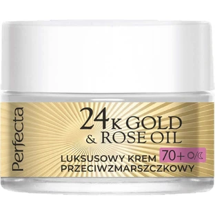 Perfecta 24K Gold & Rose Oil Розкішний денний і нічний крем проти зморшок 70+, 50 мл