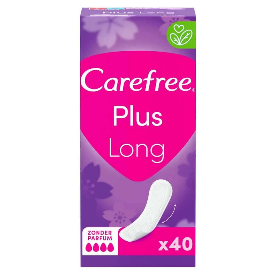 Довгі прокладки для трусиків Carefree Plus без запаху, 40 шт: ціни та характеристики
