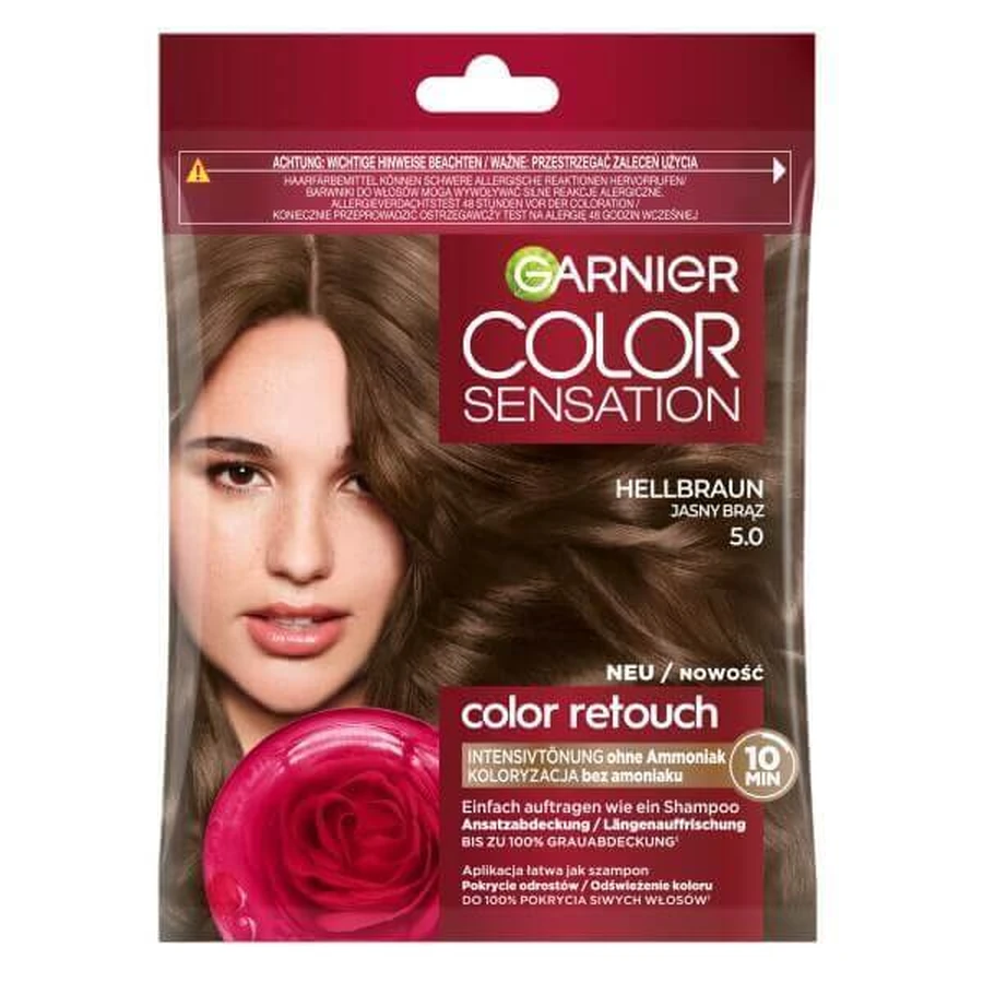 Garnier Color Sensation Color Retouch Shampoo 5.0 Light Brown: ціни та характеристики