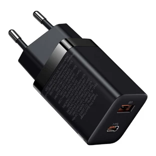 Зарядное устройство Baseus Super Si Pro Fast USB / USB Type C 30 Вт Power Delivery Quick Charge, черное (CCSUPP-E01)