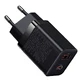 Зарядное устройство Baseus Super Si Pro Fast USB / USB Type C 30 Вт Power Delivery Quick Charge, черное (CCSUPP-E01)
