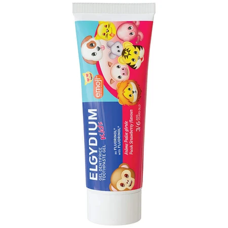 Зубная паста Elgydium Emoji Kids с освежающим клубничным вкусом для детей 3-6 лет, 50 мл: цены и характеристики