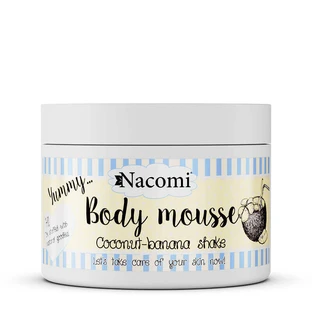 Мус-шейк Nacomi Banana-Coconut Body Mousse Shake, 180 мл