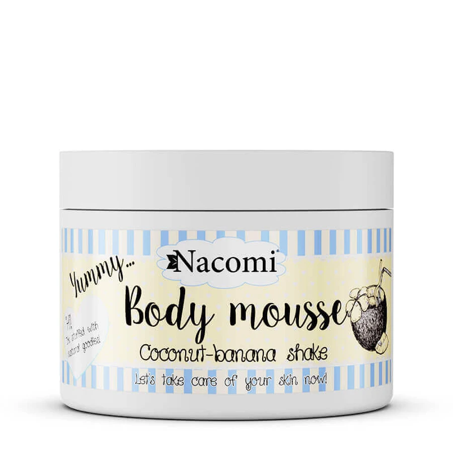 Мус-шейк Nacomi Banana-Coconut Body Mousse Shake, 180 мл: ціни та характеристики
