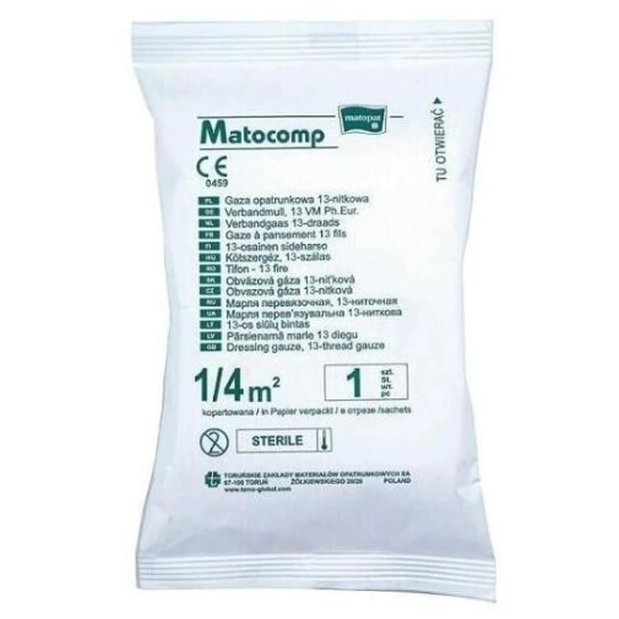 Matocomp pansament steril tifon 17 fire 1m2, 1 buc: цены и характеристики