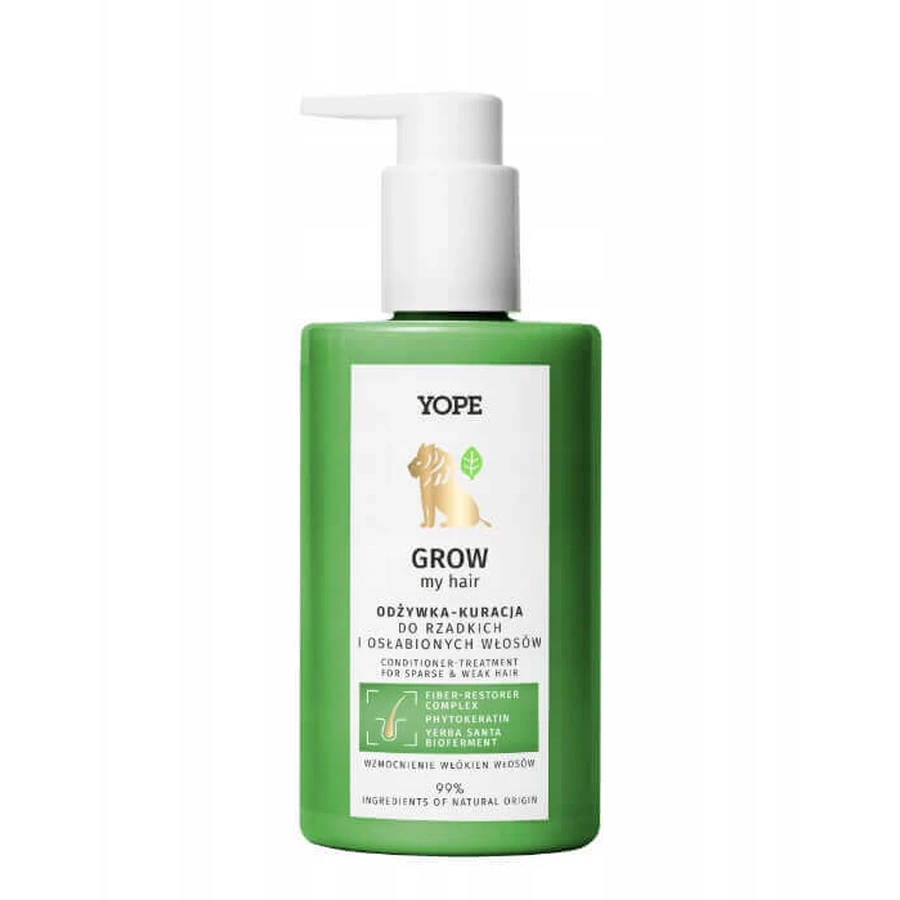 Yope Grow my Hair Conditioner-лечение для тонких и ослабленных волос 99%, 300 мл: цены и характеристики