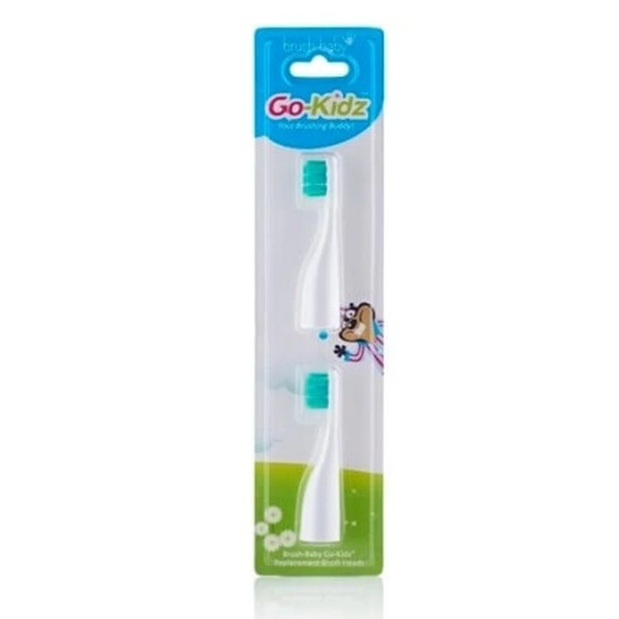 Змінні насадки Brush-Baby Go Kidz для туристичної зубної щітки, 2 шт.: ціни та характеристики