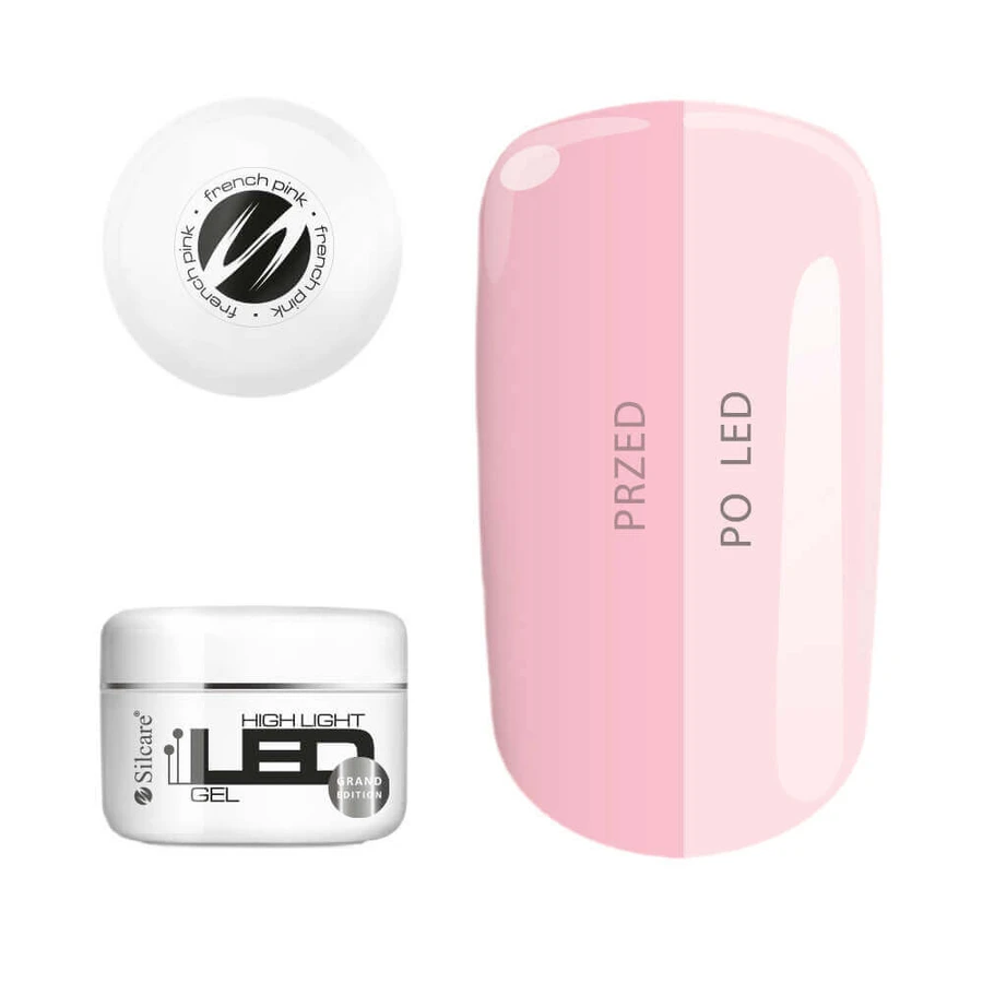 Silcare High Light Led Gel de unghii monofazic de grosime medie roz francez, 100 g: цены и характеристики
