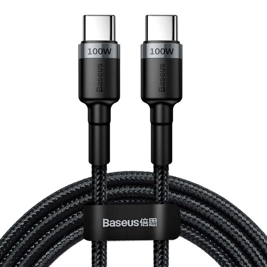 Baseus CATKLF-ALG1 Cablu USB-C - USB-C PD QC 100W 5A 2m - gri: цены и характеристики