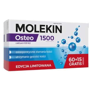 Молекин Остео, 60 таблеток + 15 таблеток бесплатно, Здровит