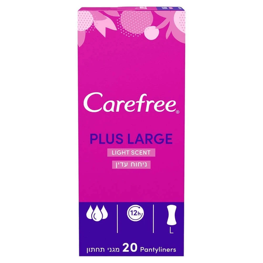 Ежедневные прокладки Carefree Plus Large с лёгким ароматом, 20 штук: цены и характеристики