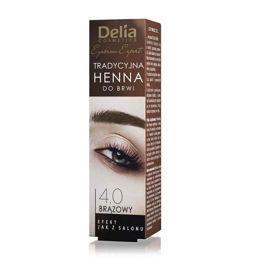 Традиційна хна для брів Delia Eyebrow Expert 4.0 Brown, 2 г: ціни та характеристики