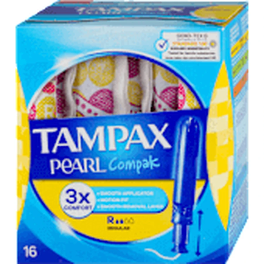 Tampax Тампони з аплікатором Pearl Compak Regular, 16 шт.: ціни та характеристики