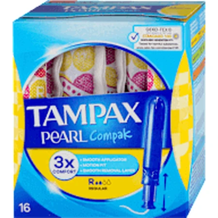 Tampax Тампони з аплікатором Pearl Compak Regular, 16 шт.: ціни та характеристики