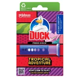Duck Fresh Discs Tropical Adventure, кольорові гелеві туалетні диски, 36 мл