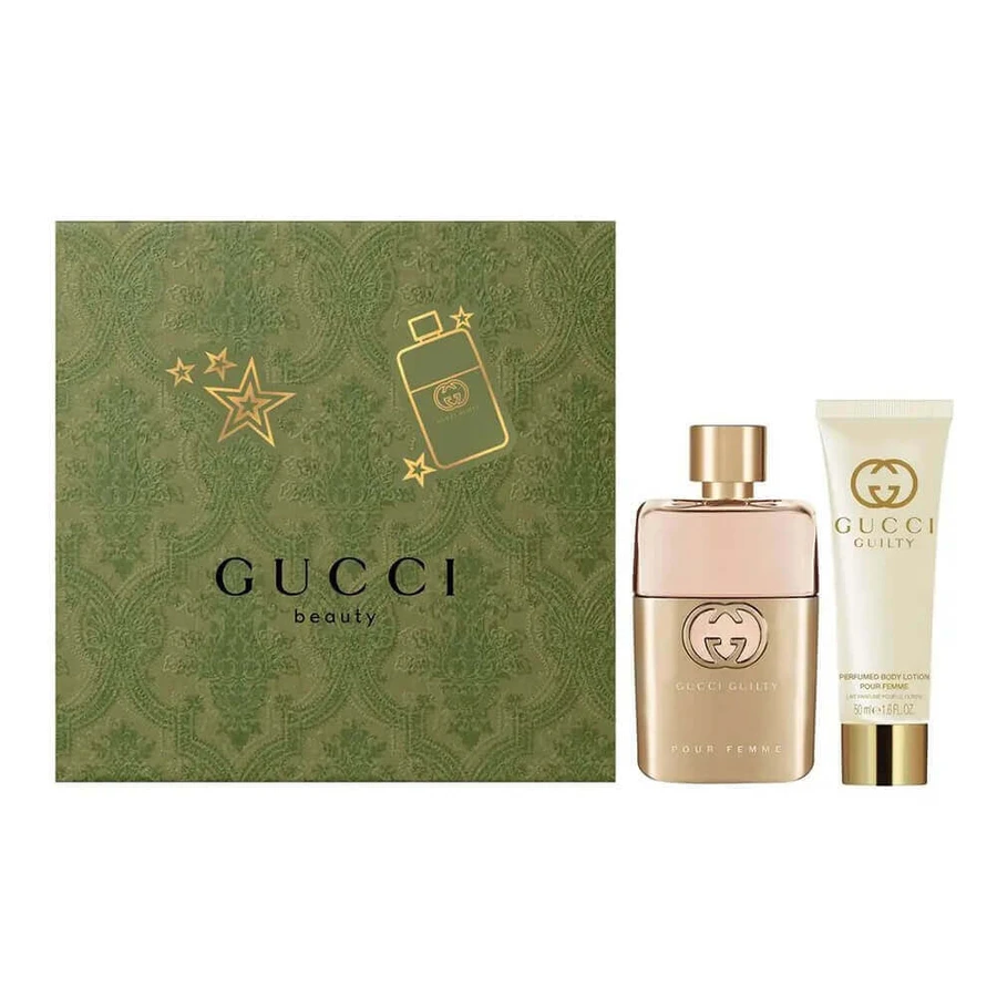 Парфумована вода Gucci Guilty Pour Femme, 50 мл + лосьйон для тіла, 50 мл: ціни та характеристики