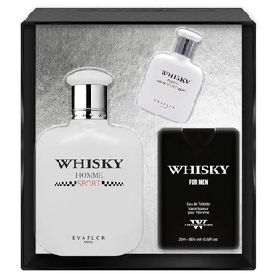 Evaflor Whisky Homme Sport Eau de Toilette, 100 мл + Eau de Toilette, 10 мл + Eau de Toilette, 20 мл