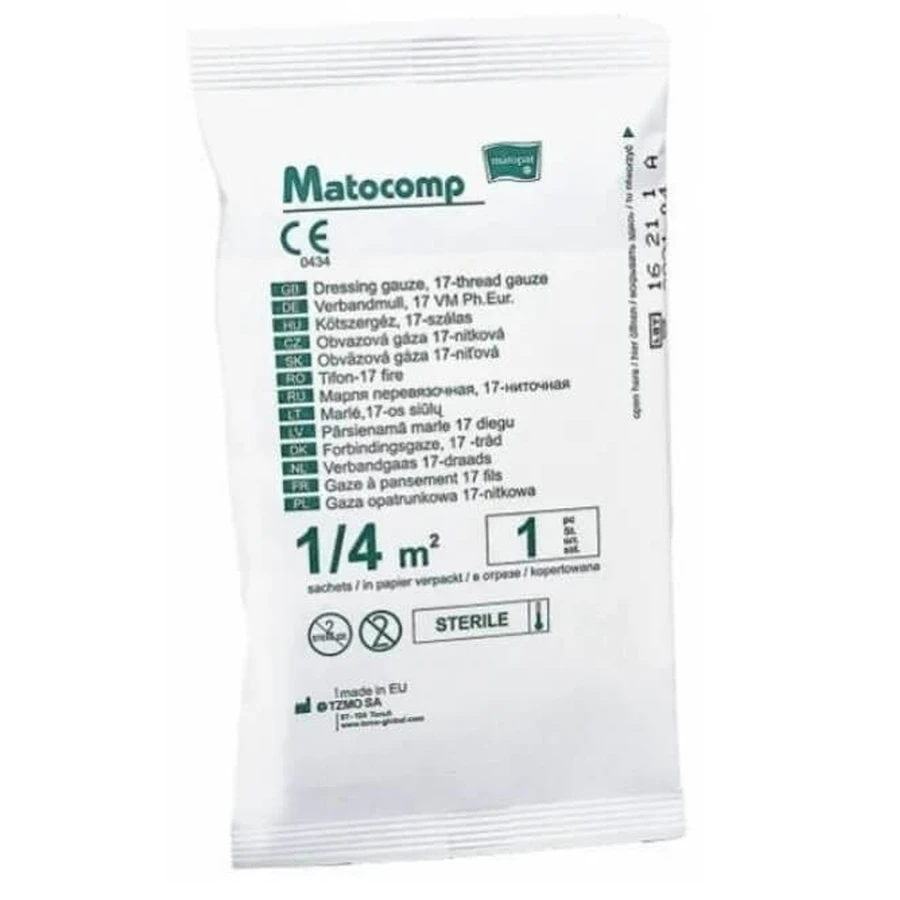 Matocomp pansament steril tifon 17 fire 0.25 m2, 1 buc: цены и характеристики