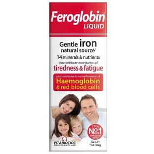 Vitabiotics Feroglobin Liquid Жидкая пищевая добавка Feroglobin, 200 мл