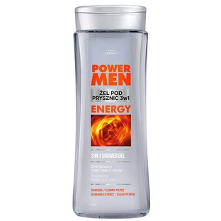 Гель для душу Joanna Power Men Energy, 3 в 1, 300 мл