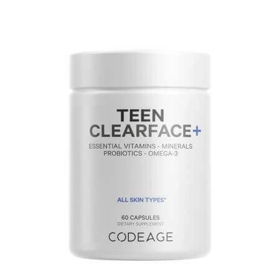 Мультивитаминный комплекс Teen Clearface CodeAge Teen Clearface CodeAge Teen, 60 капсул, GNC: цены и характеристики