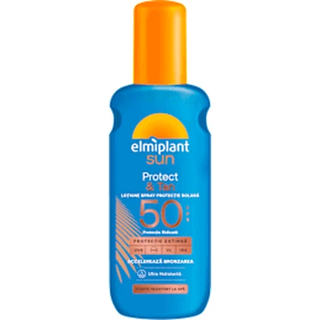 Сонцезахисний спрей Elmiplant SPF50 Protect&Tan, 150 мл: ціни та характеристики