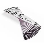 Пилка для нігтів Clavier 180/240 Zebra, 10 шт