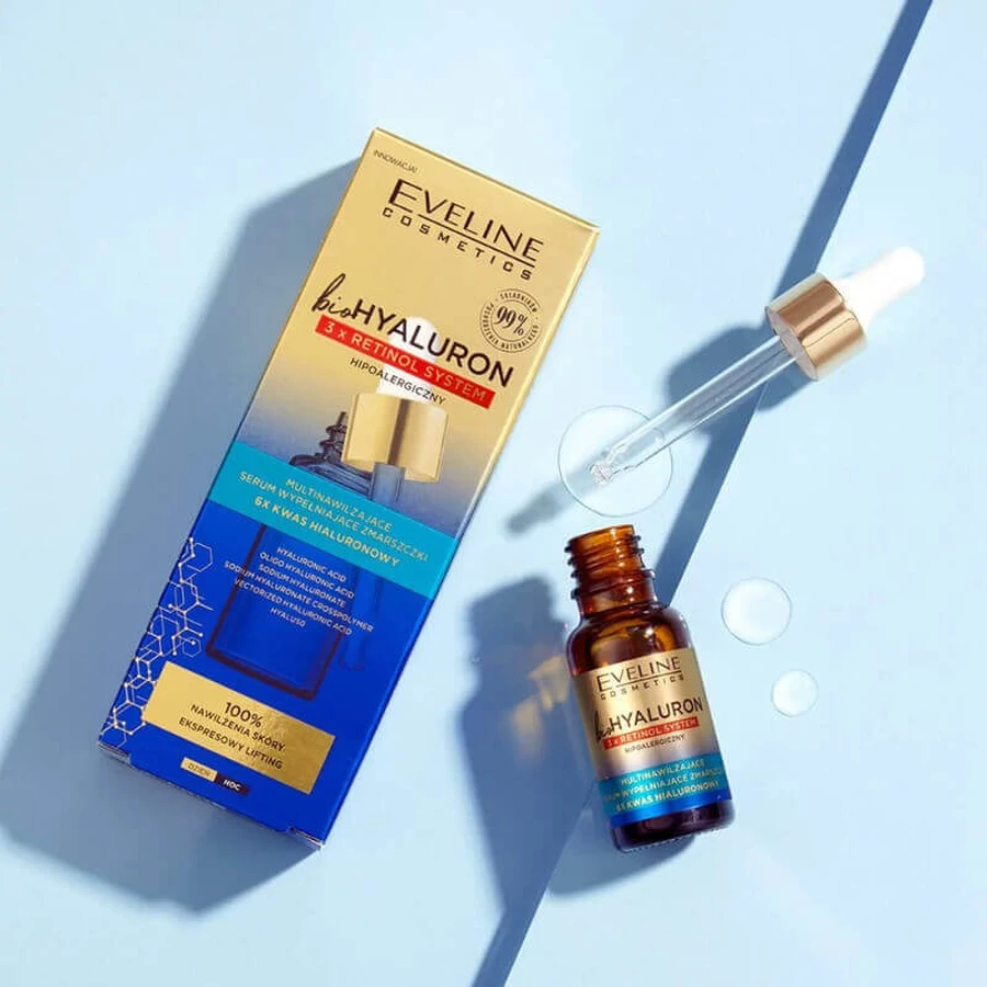 Eveline Cosmetics Bio Hyaluron 3x Retinol System Intensive Hydrating Face Serum, 18 мл: цены и характеристики