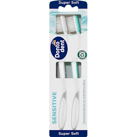 Зубна щітка Dontodent Sensitive Super Soft Sensitive, 2 шт.: ціни та характеристики