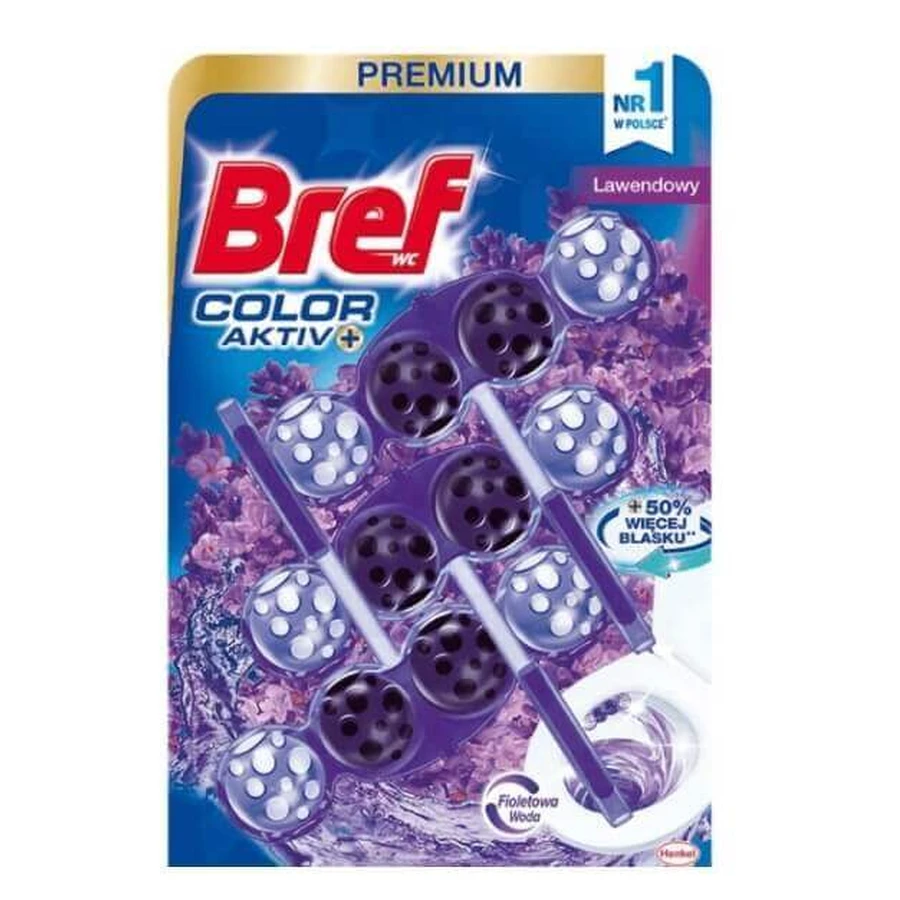 Bref, Вешалка для туалета, Лаванда, 3 x 50 г: цены и характеристики