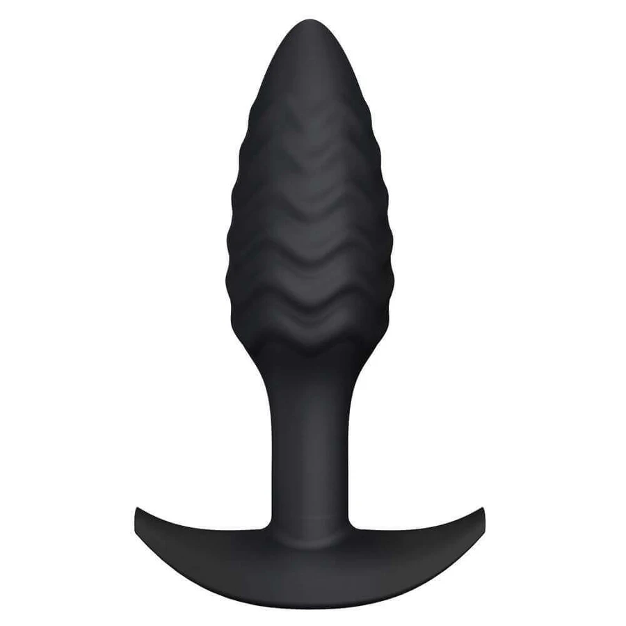 Силіконова анальна пробка Marc Dorcel Wavy Plug Black: ціни та характеристики