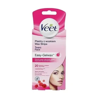 Восковые полоски для лица Veet, 20 штук