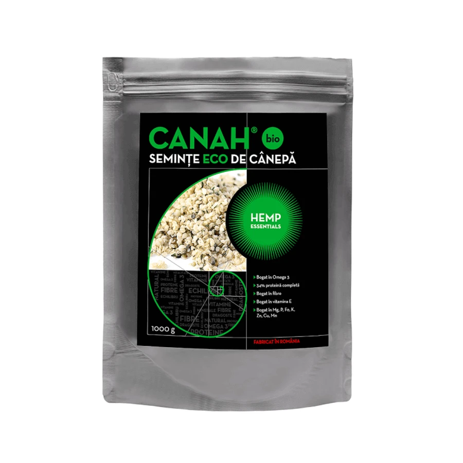 Лущене насіння конопель ECO, 1000 г, Canah: ціни та характеристики