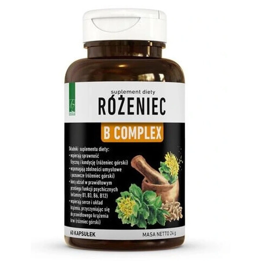 Rhodiola Rosea B Complex, 60 капсул: ціни та характеристики