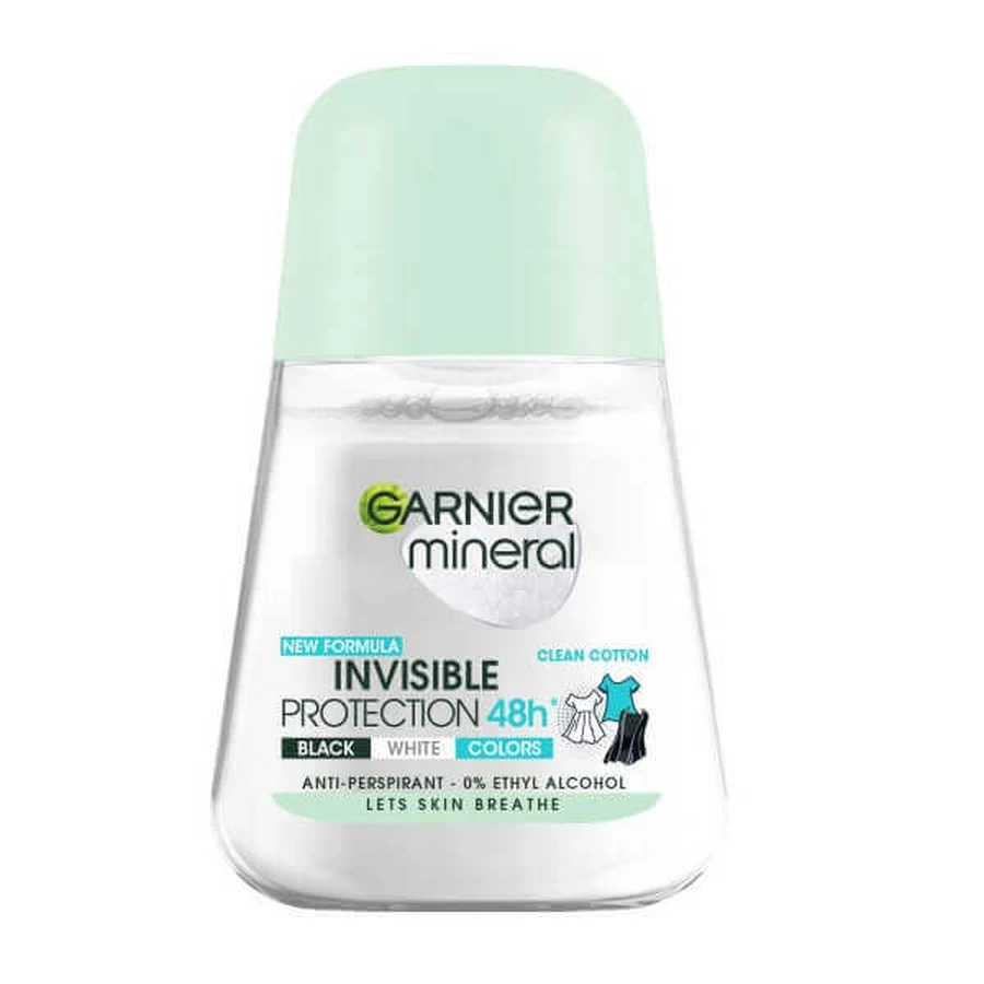 Garnier Mineral Invisible Protection Clean Cotton Antiperspirant Roll-on, 50 мл: цены и характеристики