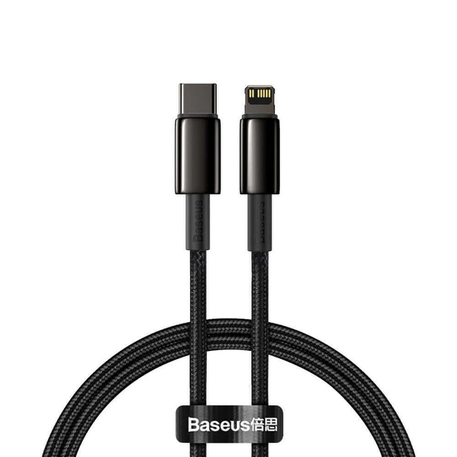 Baseus CATLWJ-01 Lightning - USB-C PD 20W 480Mbps cablu 1m - negru: цены и характеристики
