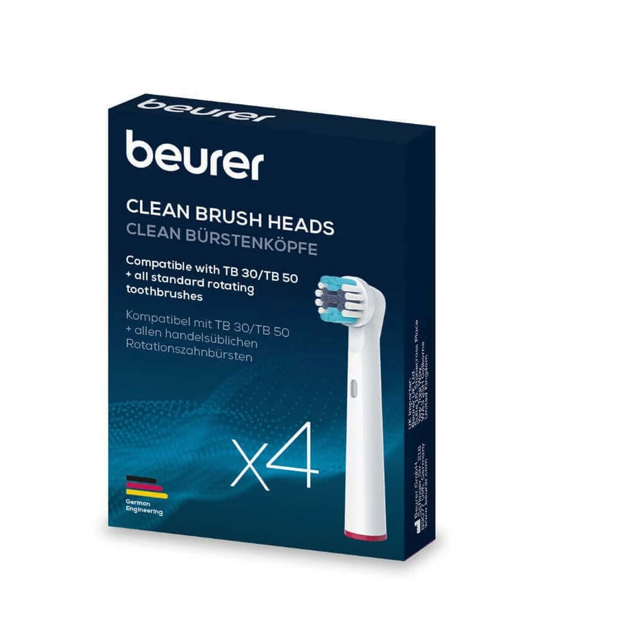 Набор насадок для зубных щеток Clean, 4 шт, Beurer: цены и характеристики