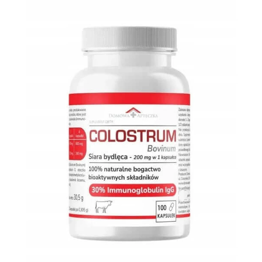 Домашняя аптечка Colostrum Bovinum, 100 капсул: цены и характеристики